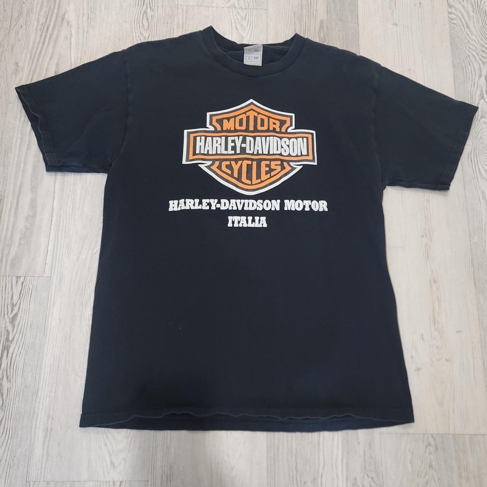 Vintage‎ 90's/Y2K Harley Davidson black cotton t-shirt Size L